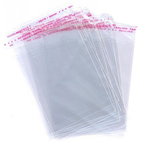 Упаковочные пакетики для пряников 10х20 см самоклеющийся  фото
