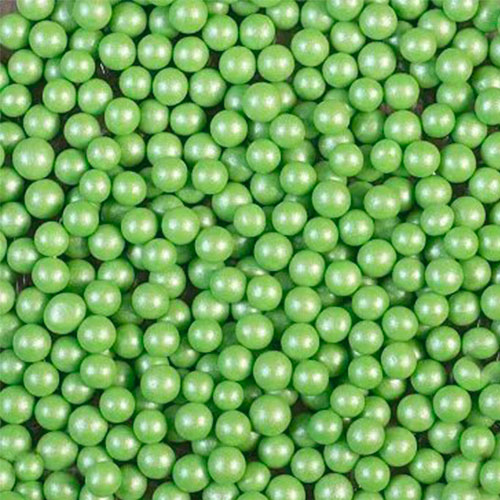 Посыпки кондитерские декоративные Жемчуг" Зеленый, 100г фото