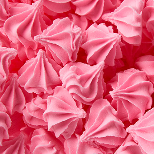 Сахарные фигурки мини-безе, Розовые, 50гр фото