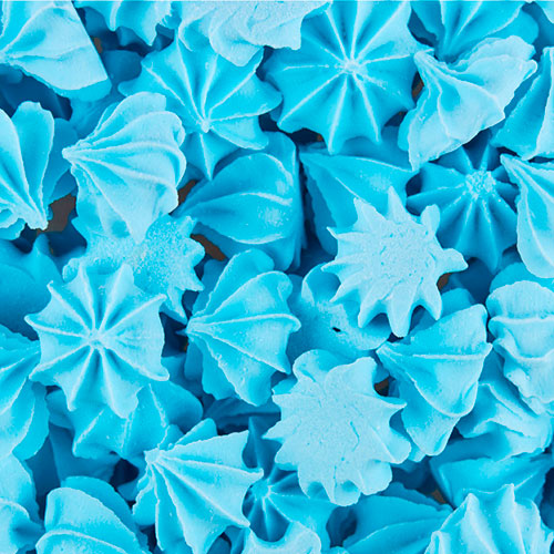 Сахарные фигурки мини-безе, Голубые, 50гр фото
