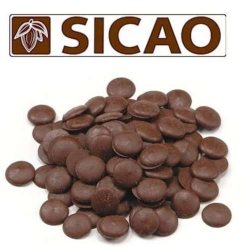 Шоколад молочный Sicao 33%, 1 кг фото