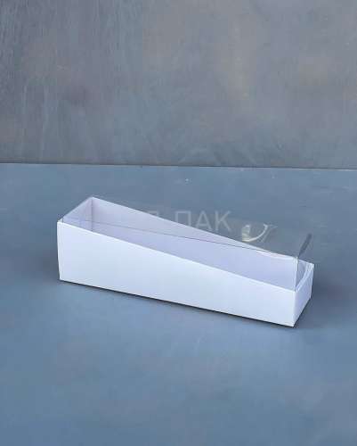 Коробка для макаронс с прозрачной крышкой фото