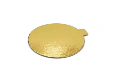Подложка с держателем золото жемчуг диаметр 80мм толщина 1,5мм фото