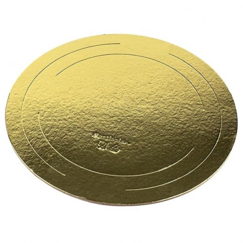 Подложка для торта Золото 2,5 мм диаметр 22 см фото