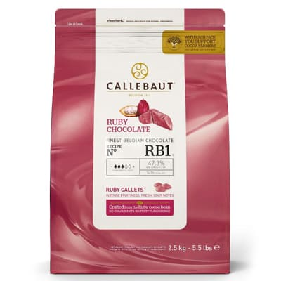 Шоколад рубиновый  500 гр Callebaut Каллебо фото