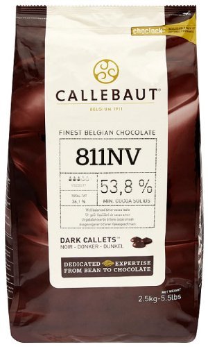 Шоколад  Темный 53,8% (Callebaut - Каллебаут) ,1кг фото