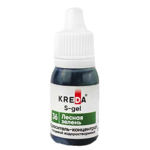 S-gel 36 лесная зелень, концентрат водораств. для окраш.(20 мл) KREDA Bio, компл. пищ. добавка, 20мл фото