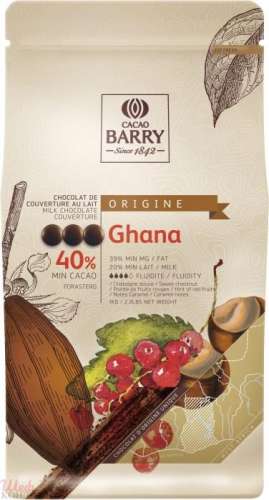 Шоколад молочный Cacao Barry Ghana – 1 кг фото