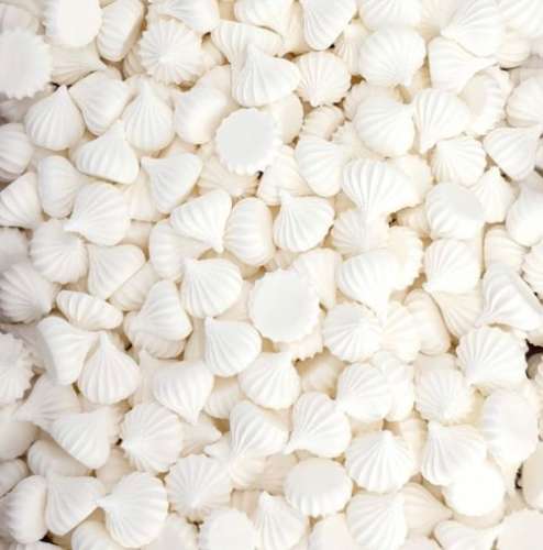 Сахарные фигурки мини-безе, Белые, 250г фото