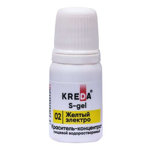 S-gel 02 желтый электро, концентрат водораств. для окраш. KREDA Bio, компл. пищ. добавка, 10мл фото