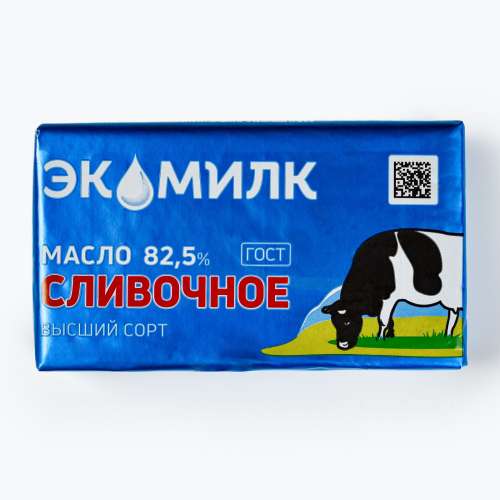 Масло сливочное Экомилк 82,5% 180 гр  фото