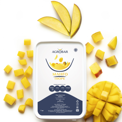 Пюре манго замороженное Agrobar 250гр фото