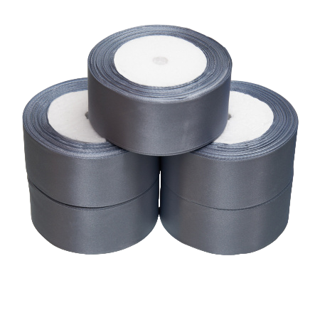 Атласные ленты 50мм, 30 ярдов (серый) фото