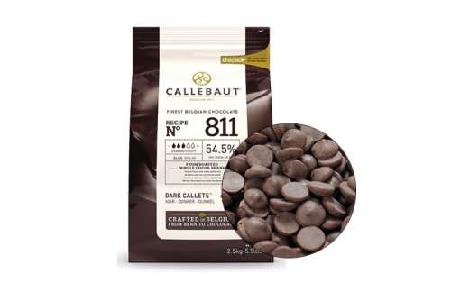 Шоколад Темный 54% (Callebaut - Каллебаут) ,2,5кг фото