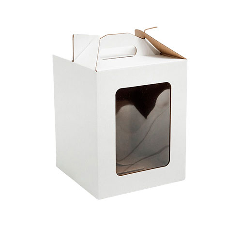 Коробка для пряничного домика, кулича "Сундук" 160х160х200мм,  фото